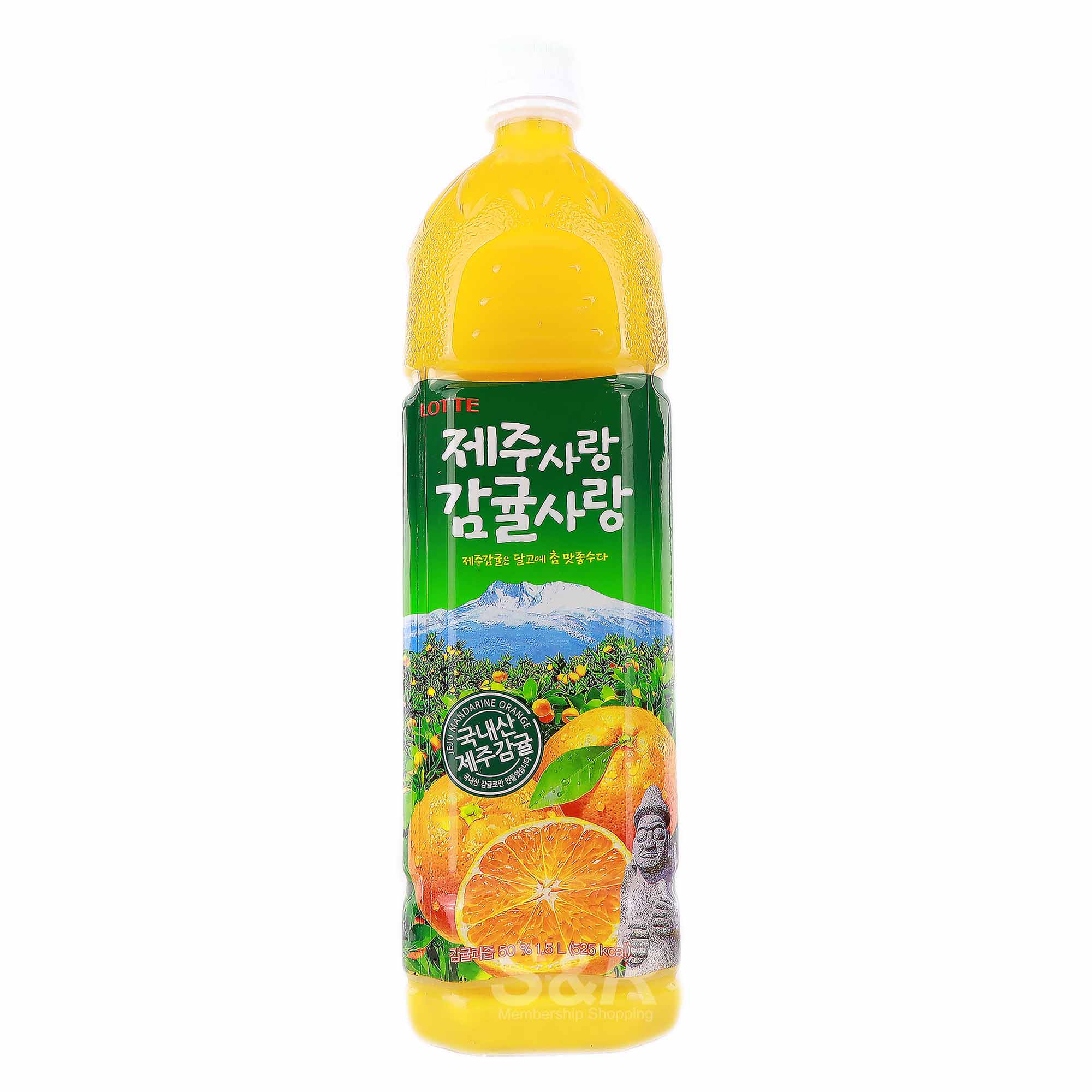 Lotte Mandarin Orange Juice Drink 1.5L
